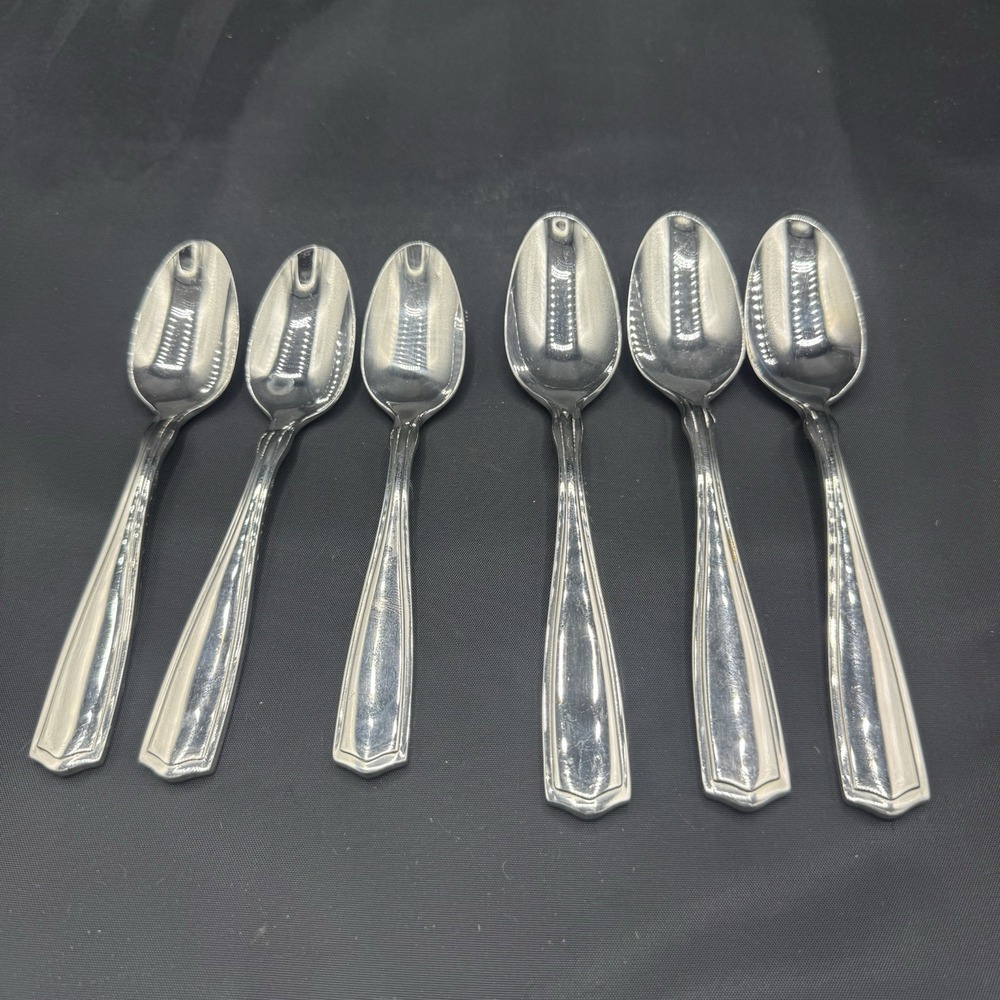 ONEIDA Carolina Pattern Flatware‎ 18/10 Set Of 6 Spoons